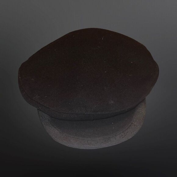 Vintage 1829 Fisherman's Black Gronlands Skipper Wool Cap Made In Denmak - Picture 1 of 5